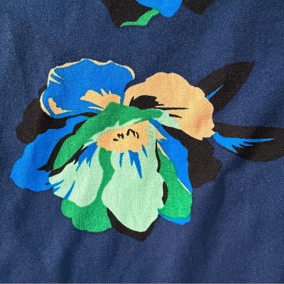 Donna Morgan Women's Plus Size Stretch Floral Cottage Spring Faux Wrap Dress 18W - Picture 8 of 16